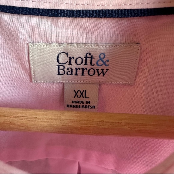Croft & Barrow NWT Pink Short Sleeve Shirt - Picture 2 of 5